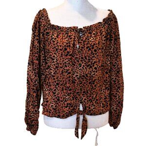 Rewind Boho Floral Off-Shoulder Top size M